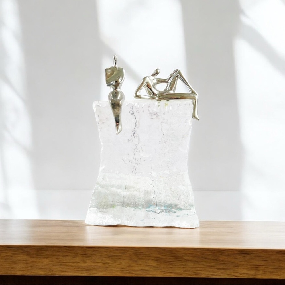 Elegant Modern Sculpture One of a Kind - Looking Ahead - by Yaacov Heller